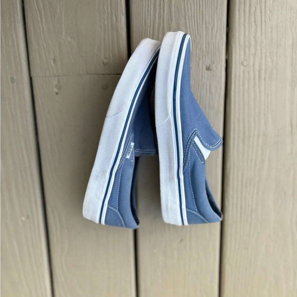 VANS Classic Woman’s Blue Slip-On Sneakers, Size: 8 - Picture 3 of 9